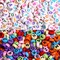 1900 Pieces 7 Colors Round Letter Beads Acrylic Alphabet Number Beads with 1 Roll Elastic Crystal String Cord for Jewelry Making DIY Necklace Bracelet (7x4mm)